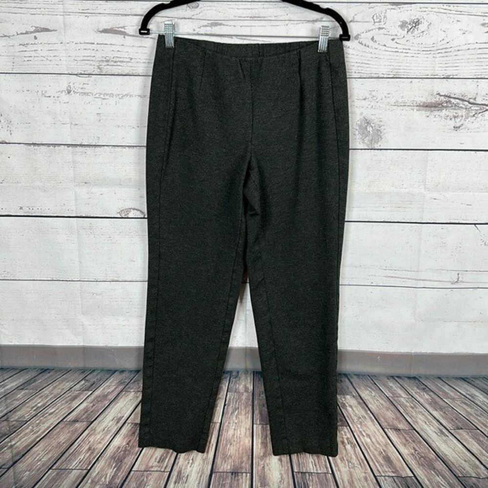 J Jill Pants Womens Small Gray Slim Leg Pull on Soft Casual Office Career Modern